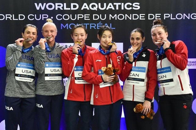 podio trampolino 3mt sincro donne podio trampolino 3mt sincro donne