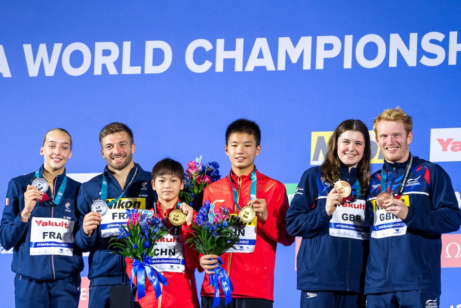 podio 3&10 metri a squadre podio 3&10 metri a squadre