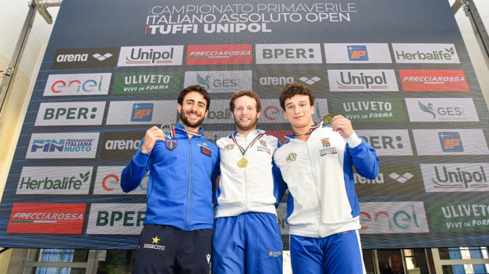 podio trampolino 1mt maschile