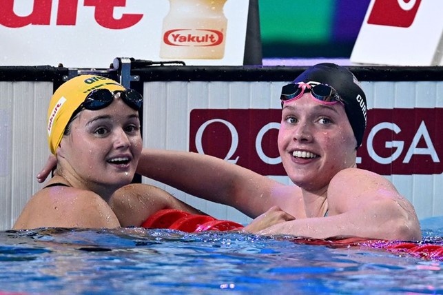 Iona Anderson e Claire Curzan Iona Anderson e Claire Curzan