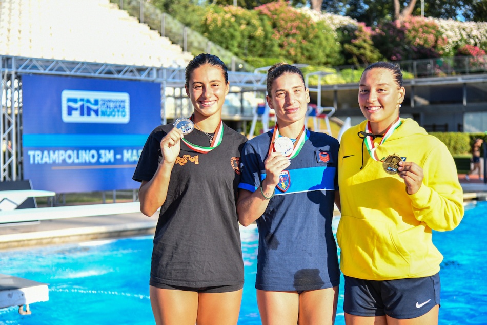 podio trampolino 1mt donne podio trampolino 1mt donne