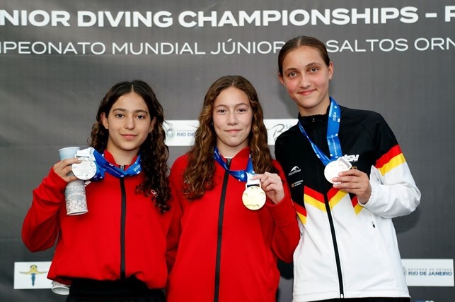 podio trampolino 3 mt femminile podio trampolino 3 mt femminile