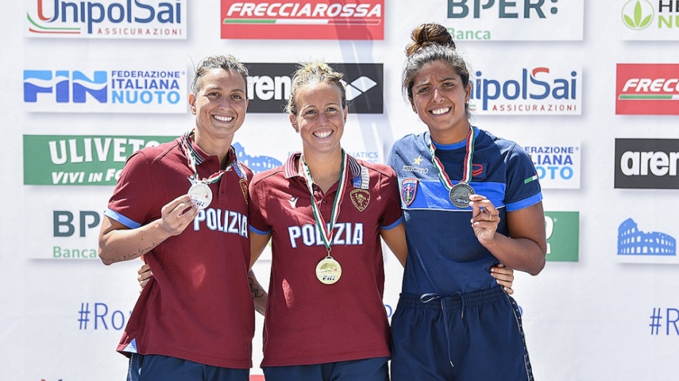 podio 5km femminile podio 5km femminile