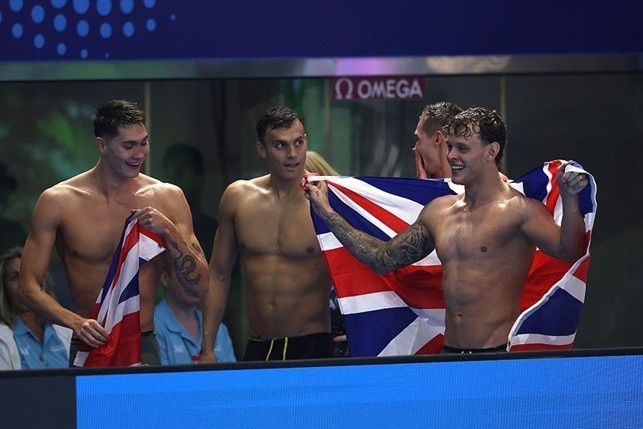 staffetta 4x200 sl maschile - gran bretagna