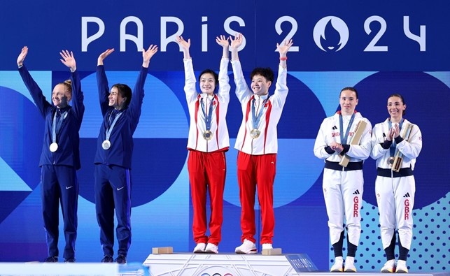 podio trampolino sincro 3mt femminile podio trampolino sincro 3mt femminile