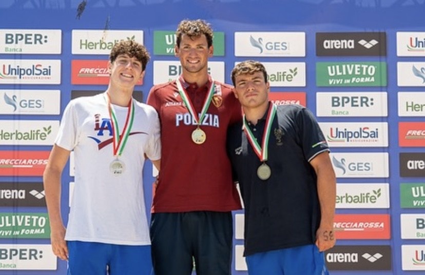 podio 2.5km uomini podio 2.5km uomini