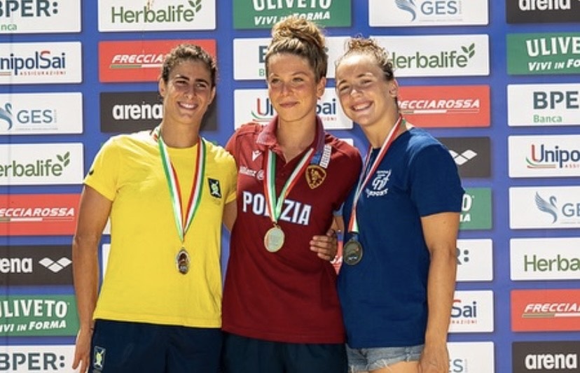 podio 2.5km donne podio 2.5km donne