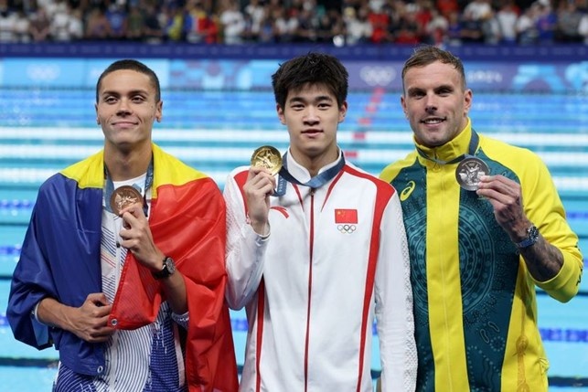 podio 100 stile libero maschile podio 100 stile libero maschile