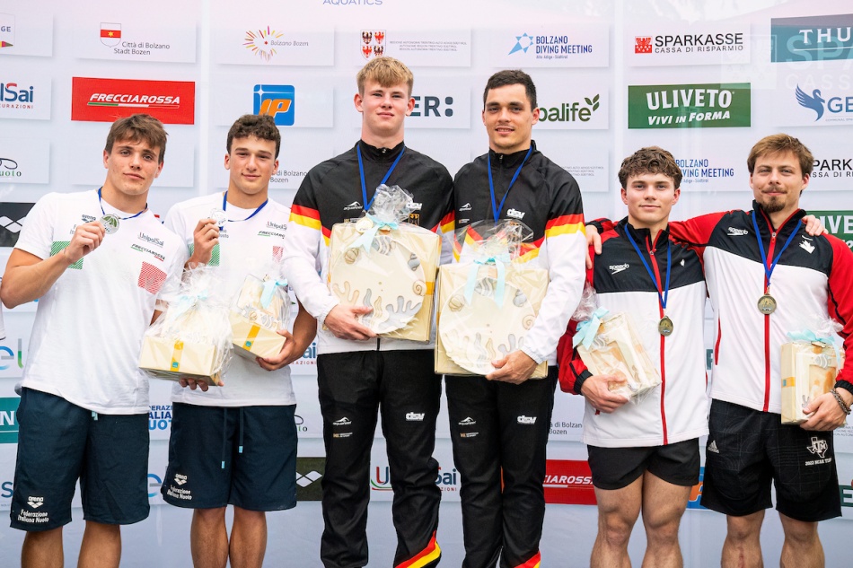 podio trampolino sincro 3 metri