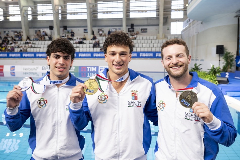 podio trampolino 1 mt maschile