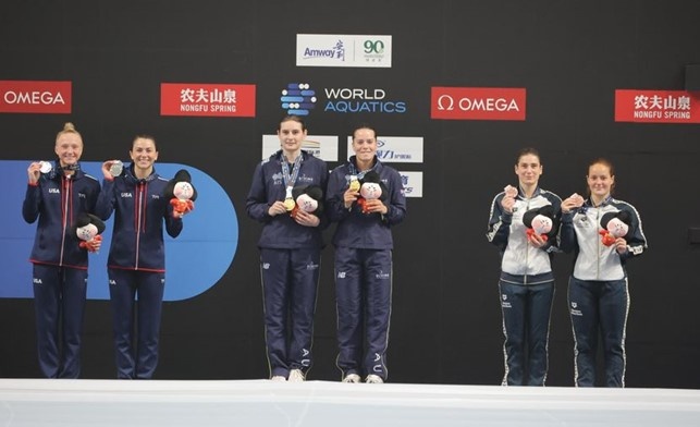 podio trampolino 3mt sincro femminile podio trampolino 3mt sincro femminile