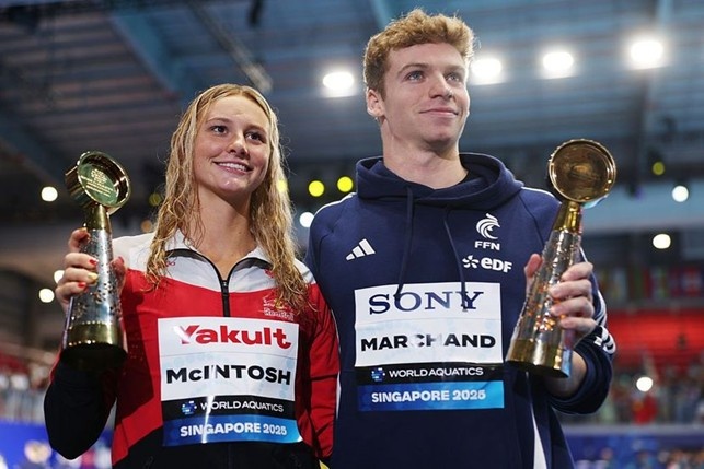 summer mcintosh e leon marchand summer mcintosh e leon marchand