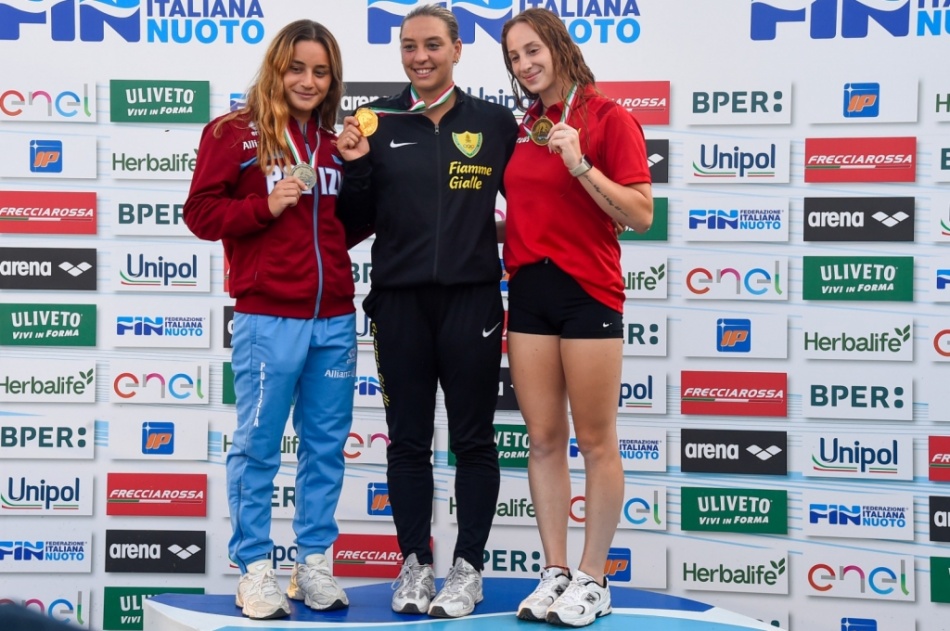 podio trampolino 1 mt femminile podio trampolino 1 mt femminile