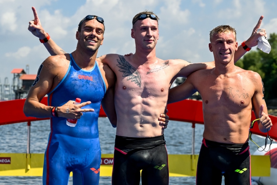 podio 5 km maschile podio 5 km maschile