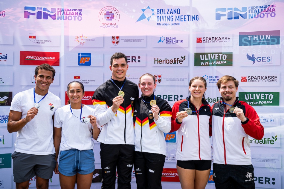 podio trampolino 3 metri sincro mixed podio trampolino 3 metri sincro mixed