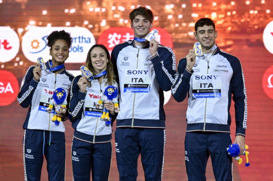 staffetta 4x50 sl mixed - italia staffetta 4x50 sl mixed - italia