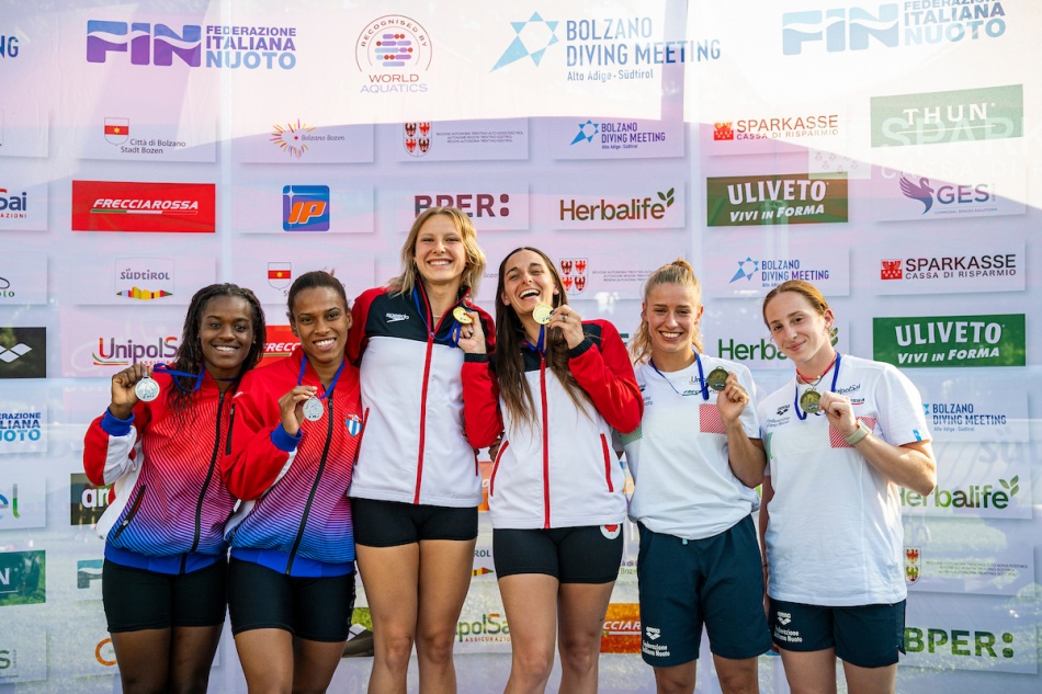 podio trampolino sincro tre metri femminile podio trampolino sincro tre metri femminile