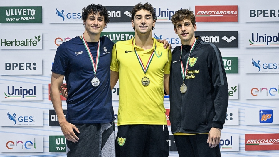 podio 100 dorso maschile